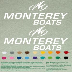 Pair of Monterey compatible Boat Decals set
