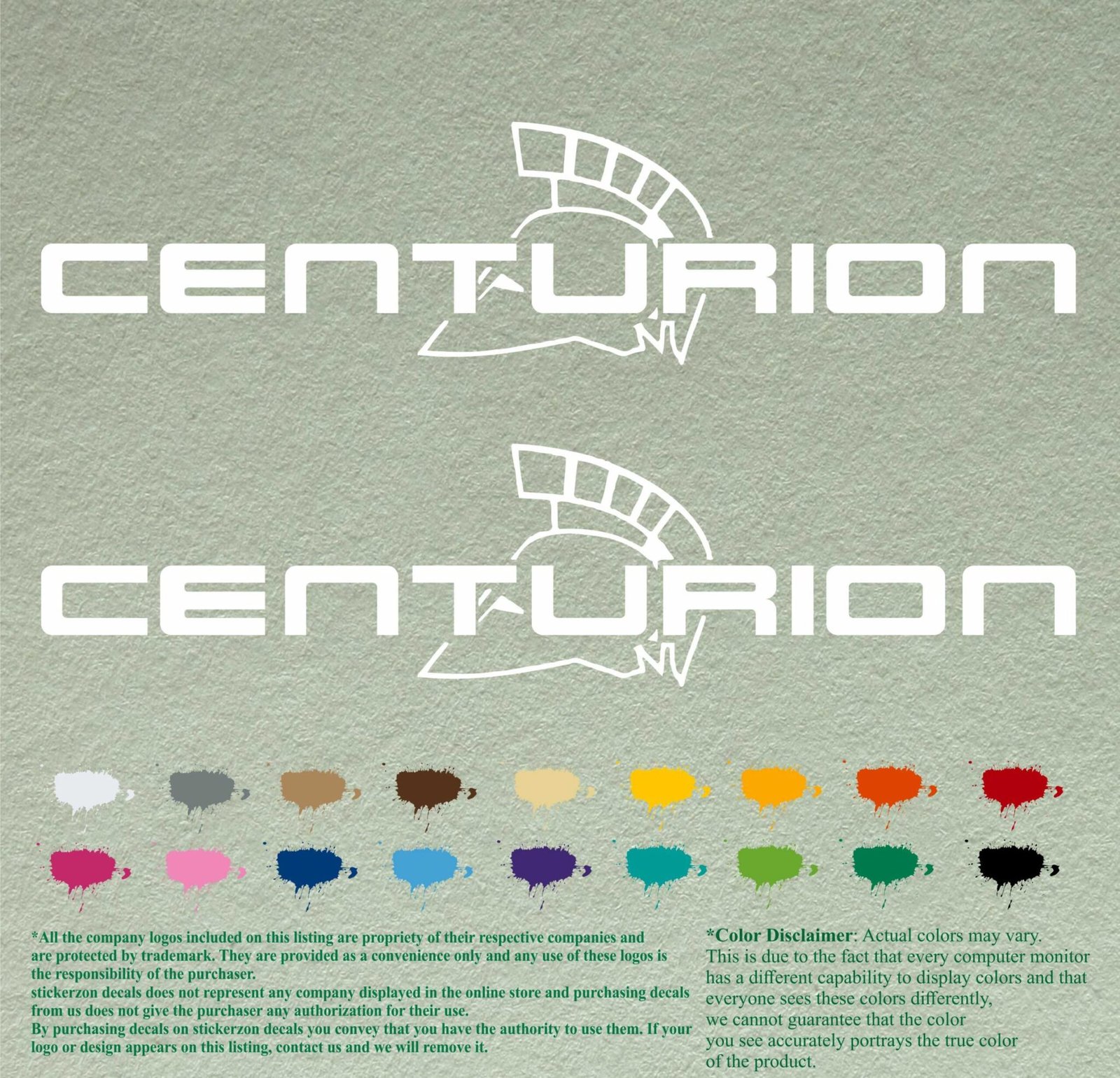 Pair of Centurion compatible Boat Decals set STICKERZON